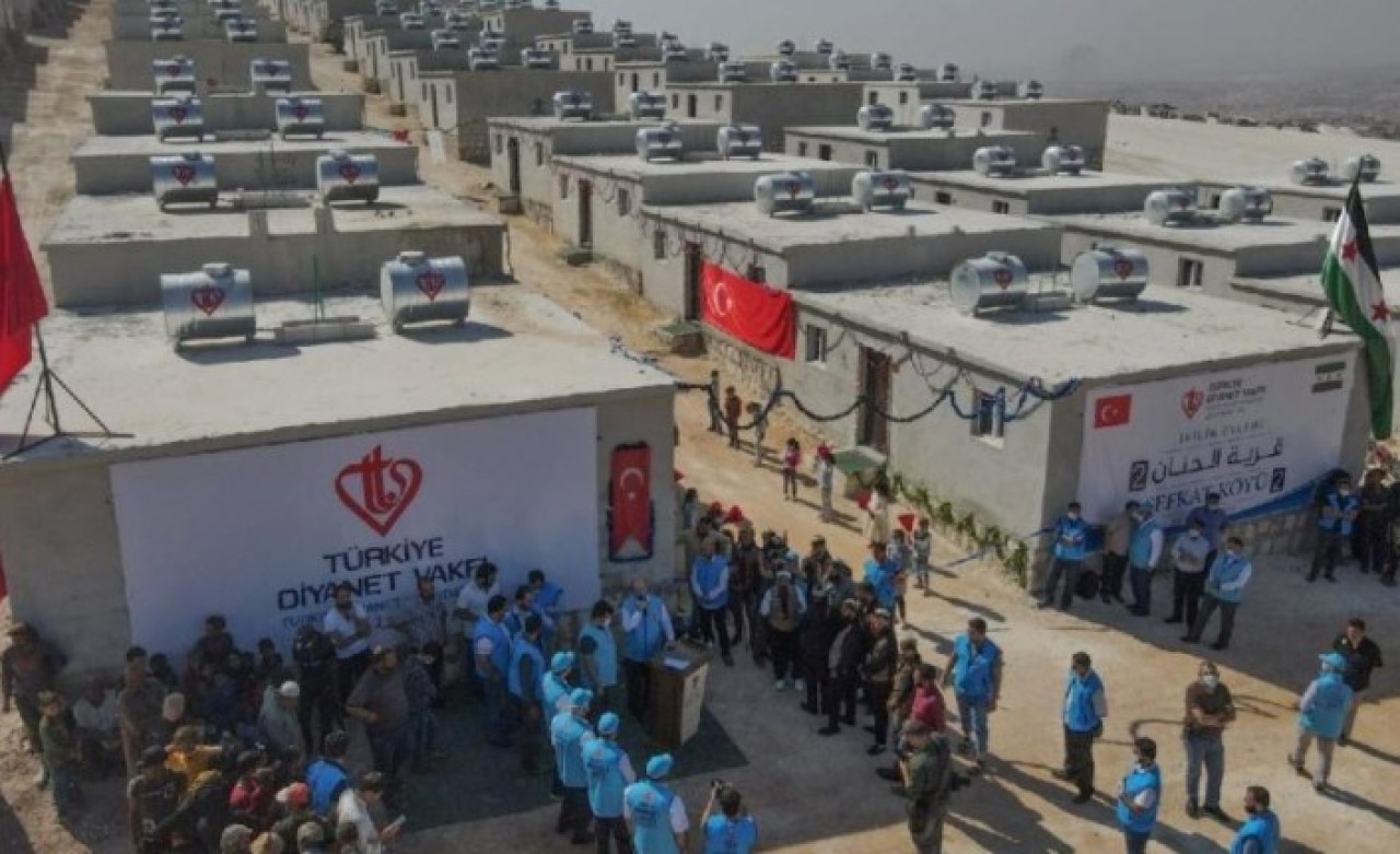 Türk Diyanet Vakfı’ndan Suriye’de 30 milyon liralık konut yaptırdı