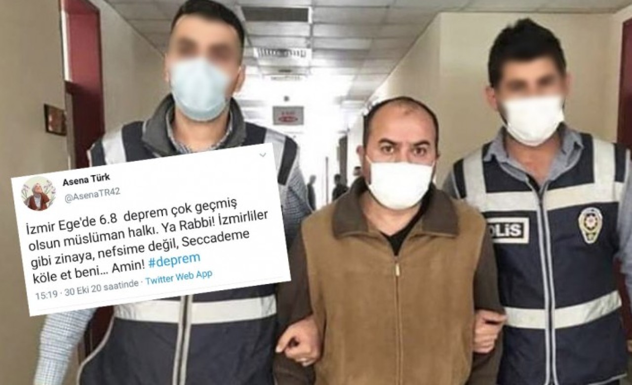 İzmir depreminin ardından provokatif paylaşım yapan şahıs erkek çıktı