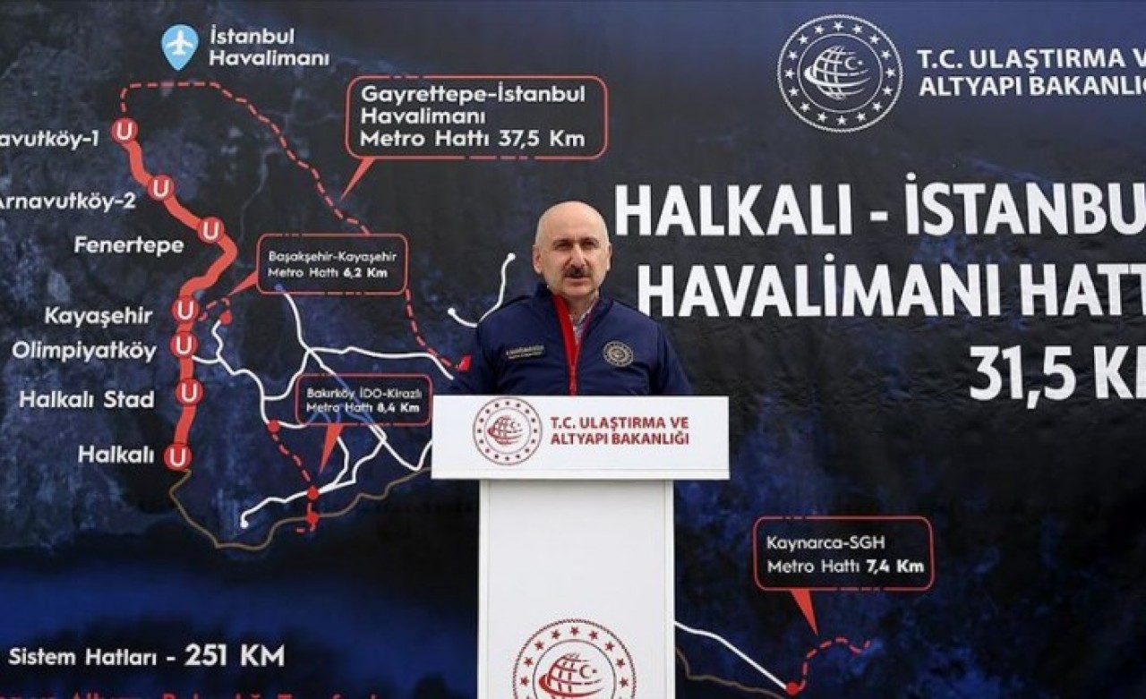 Karaismailoğlu açıkladı: Halkalı-İstanbul Havalimanı Metro Hattı'nda tarihler belli oldu