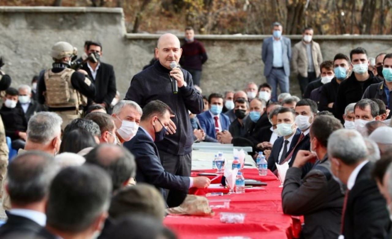 Süleyman Soylu Hakkari'de konuştu: Allah'a yemindir,  size de yemindir,  namus sözüdür,  şeref sözüdür