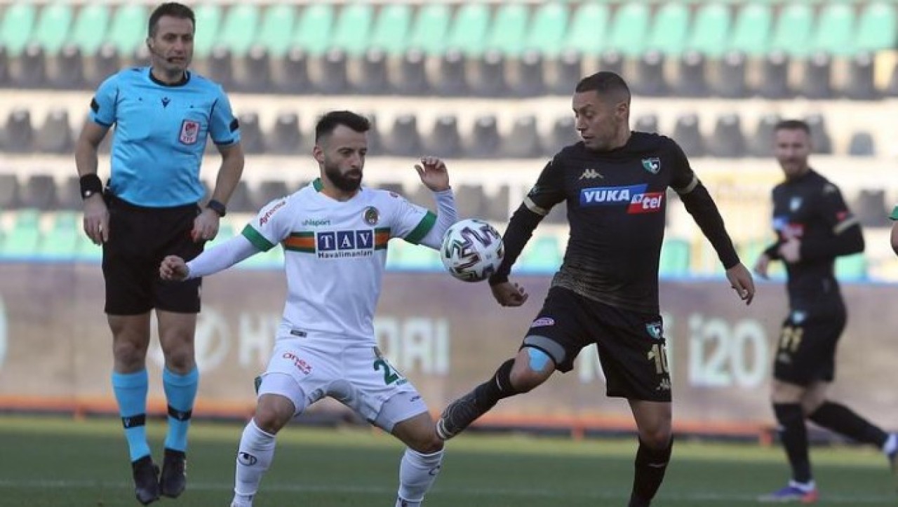 Denizlispor - Alanyaspor: Müthiş mücadele,  gol ve kırmızı kart