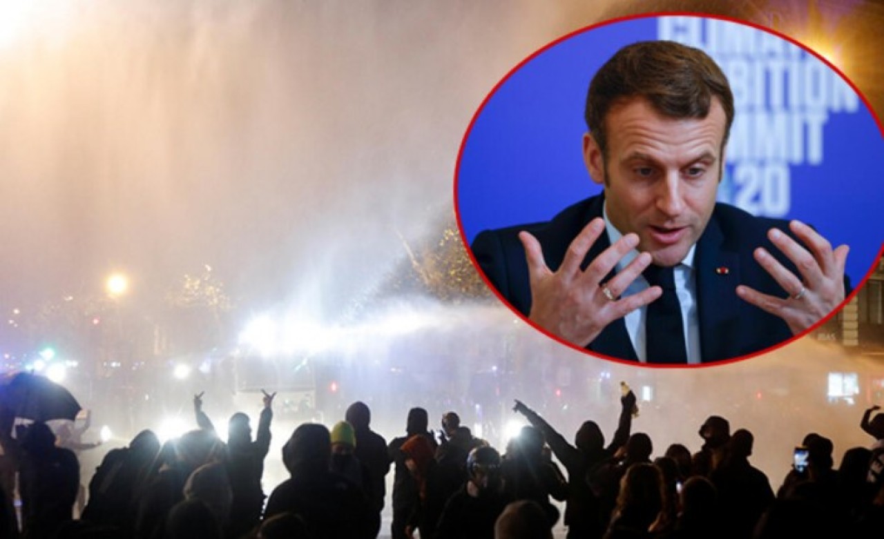 Fransa,  Macron'a karşı ayaklandı: Paris yanıyor!