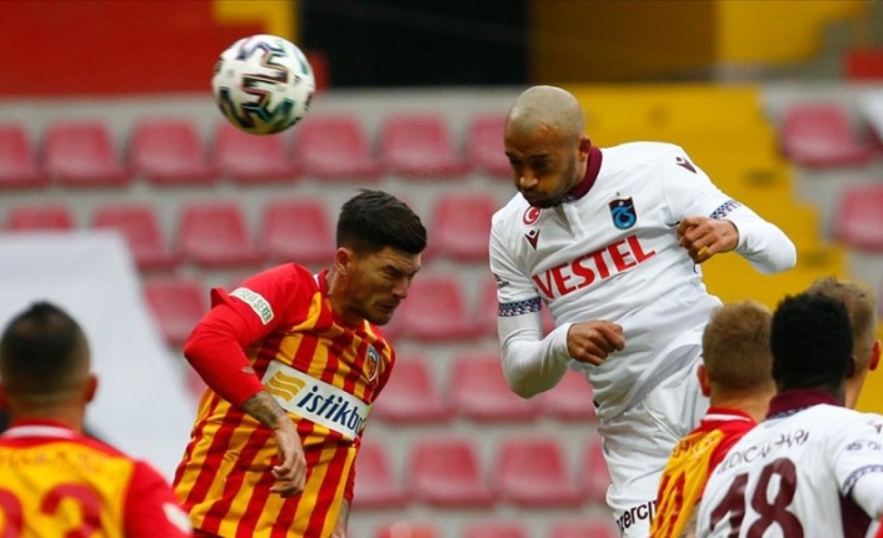 Kayserispor - Trabzonspor maçında birer puan