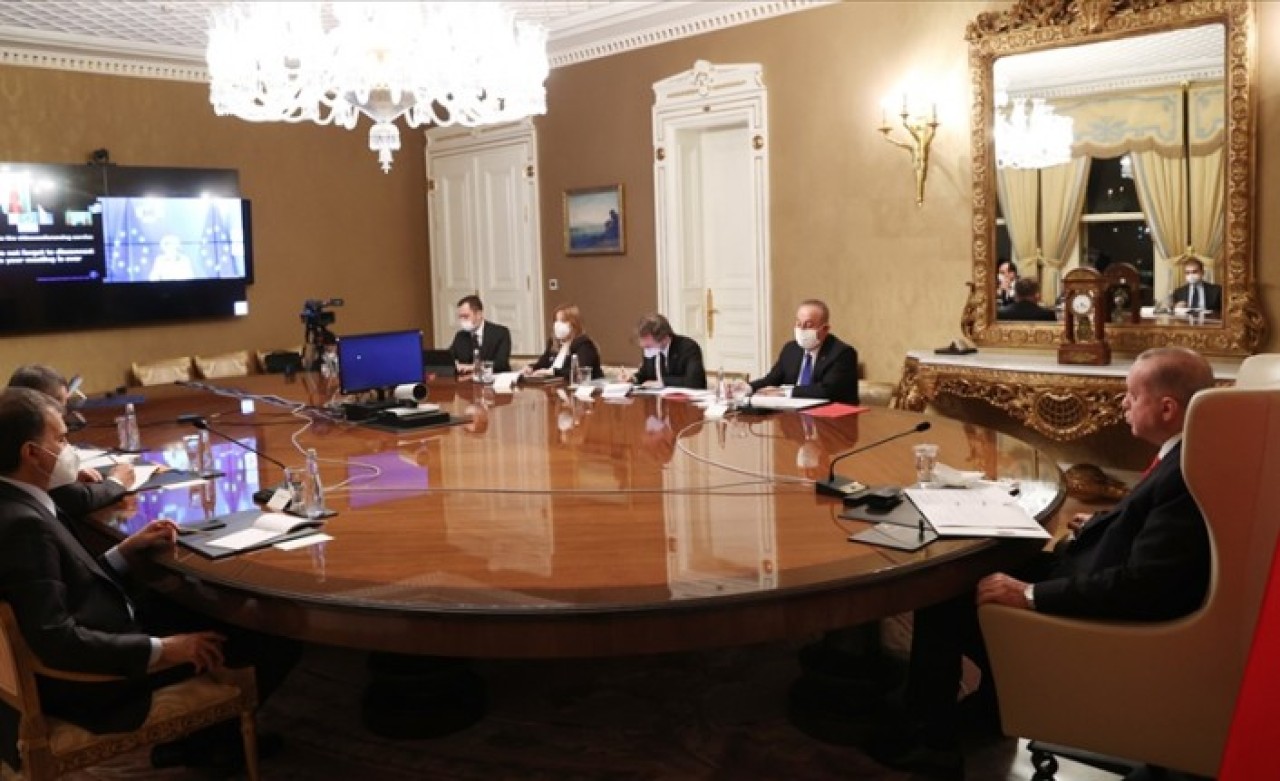 Cumhurbaşkanı Erdoğan'dan AB Komisyonu Başkanı Ursula von der Leyen ile kritik görüşme