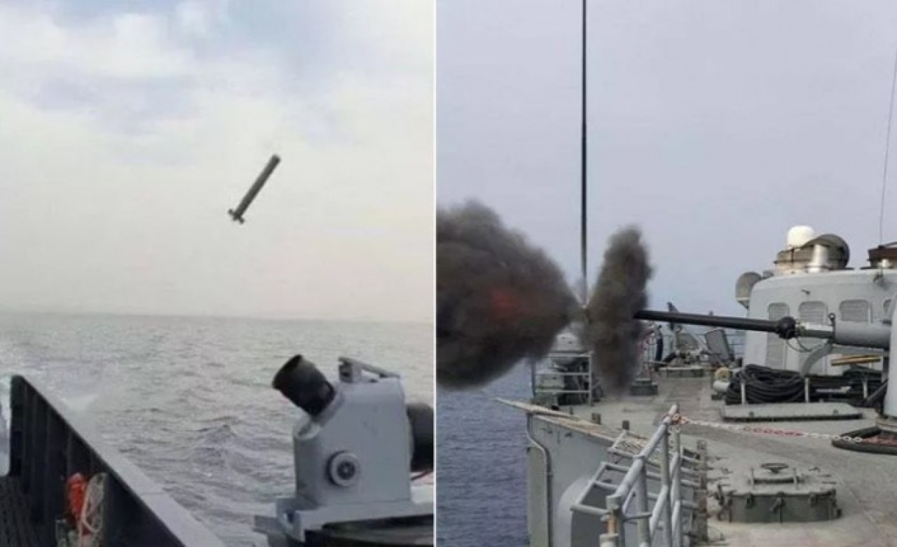 Doğu Akdeniz'de atış eğitimi yapıldı