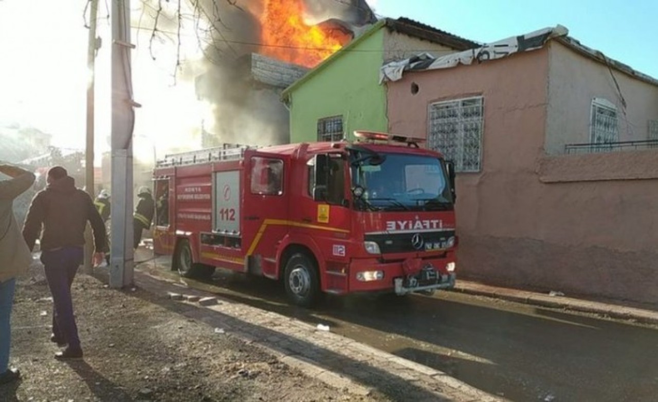 Konya'da yangın: Hülya Yürür ve oğlu Okay Yürür öldü