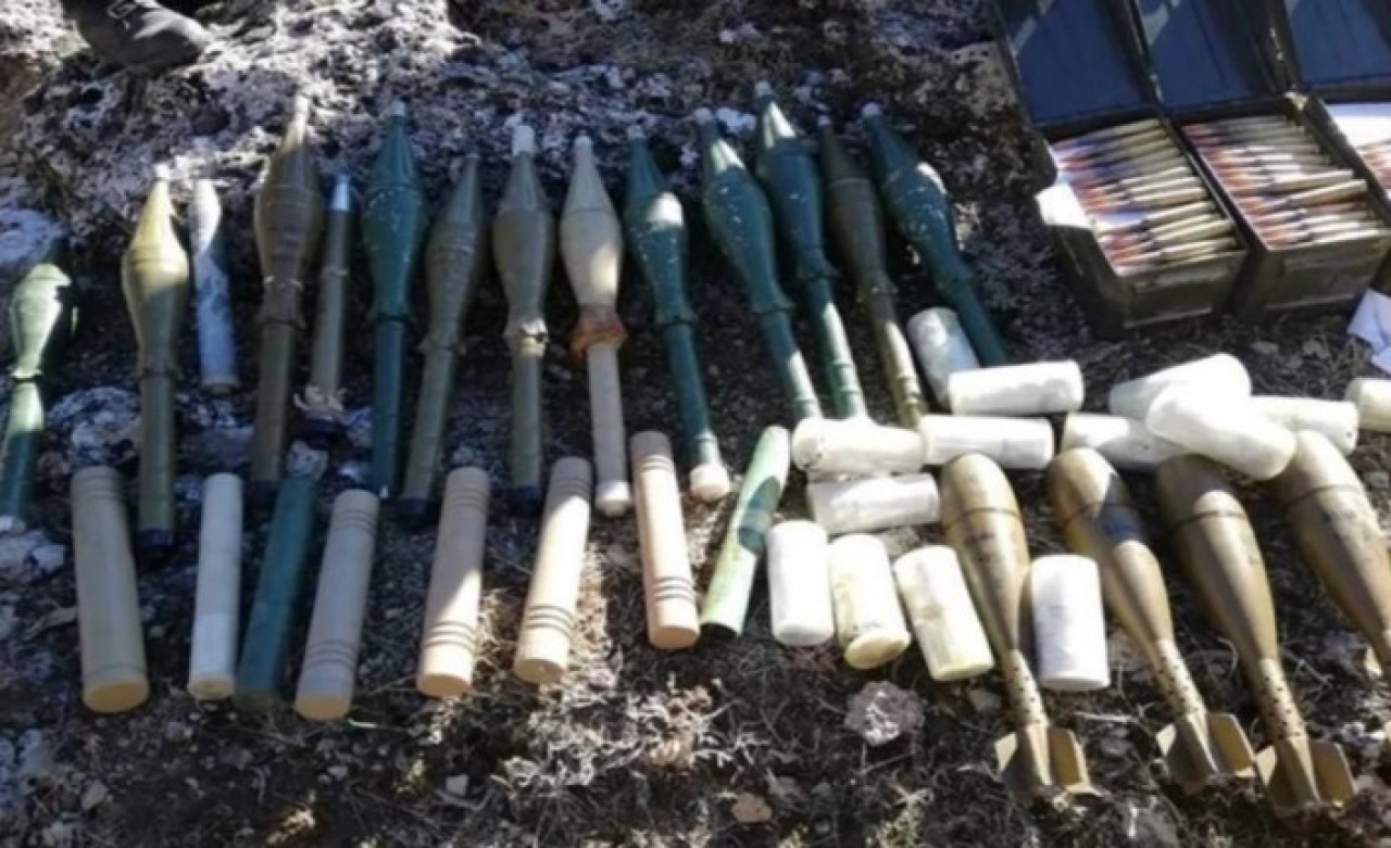 PKK'ya ait çok miktarda mühimmat ele geçirildi