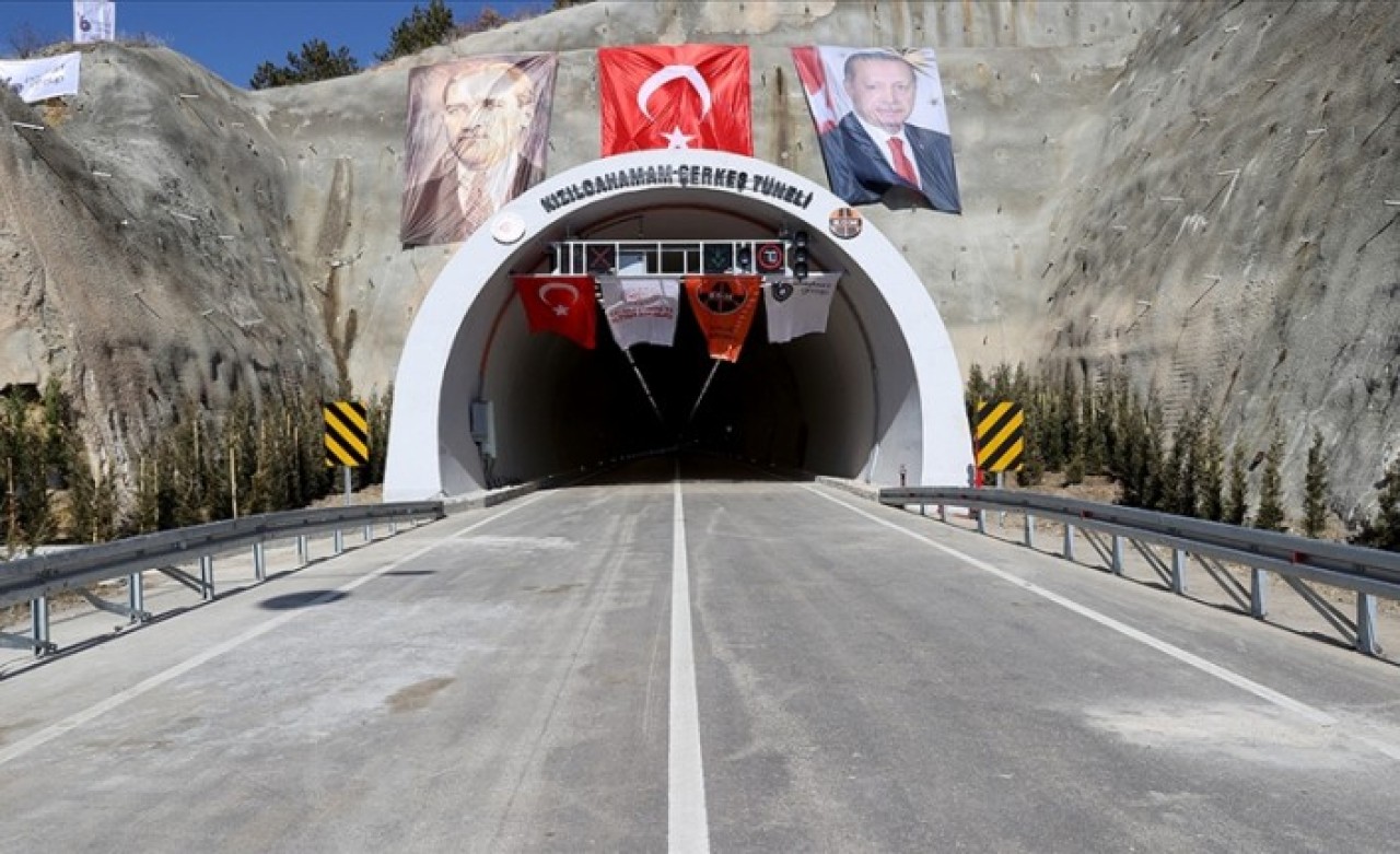 Kızılcahamam-Çerkeş Tüneli' açıldı