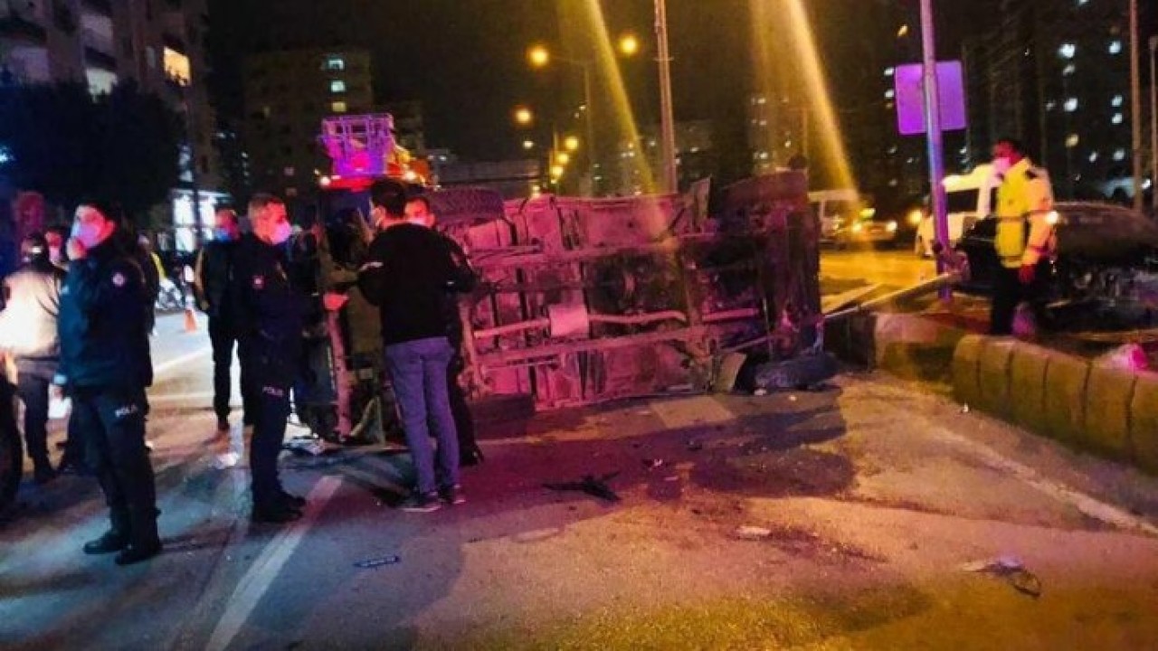 Mersin'de kaza: 4'ü polis 6 yaralı