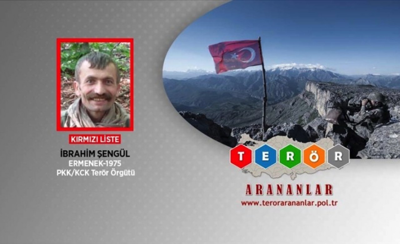 PKK'ya bir darbe daha: Kırmızı kategorideki İbrahim Şengül etkisiz