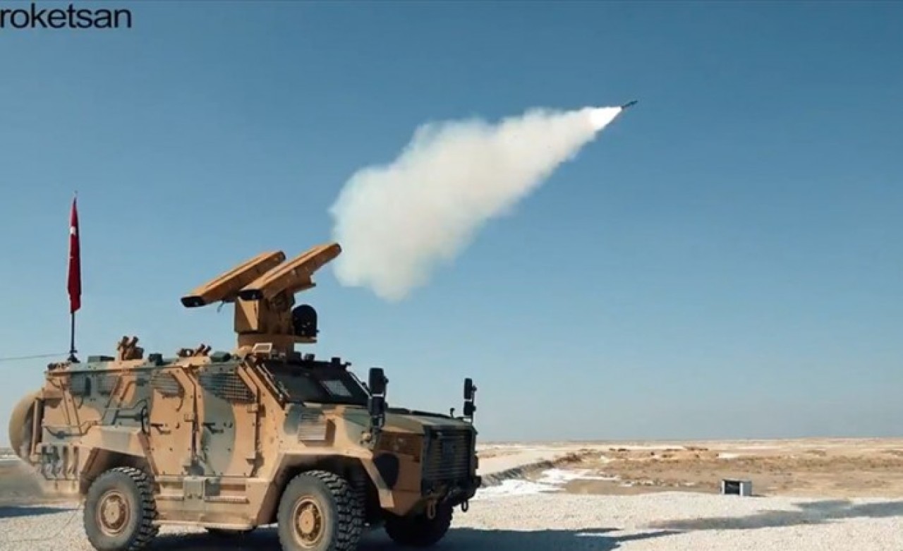 Sungur Hava Savunma Sistemi testlerde hareketli hedefi vurdu