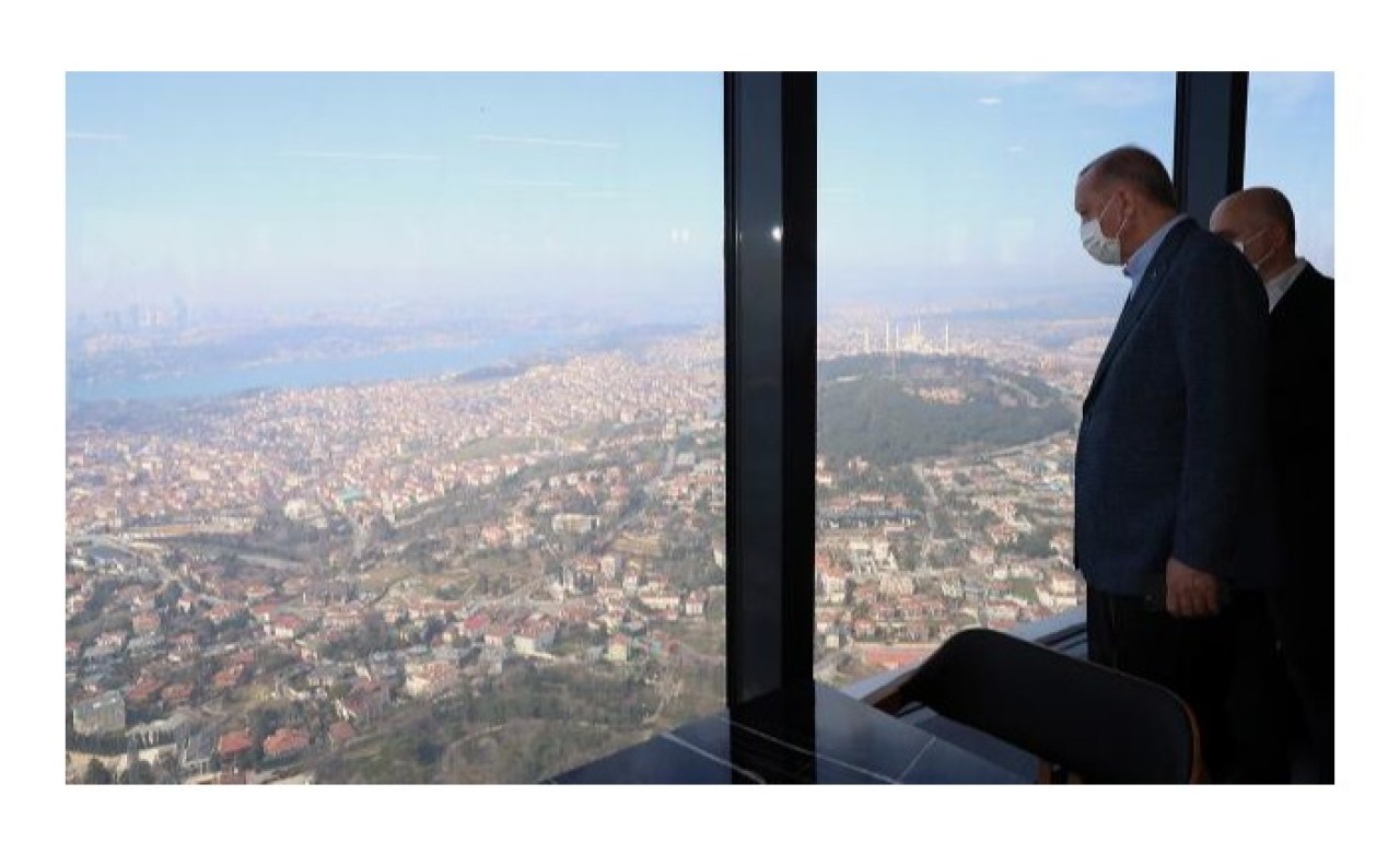 Cumhurbaşkanı Erdoğan Üsküdar Çamlıca Kulesi'ni inceledi
