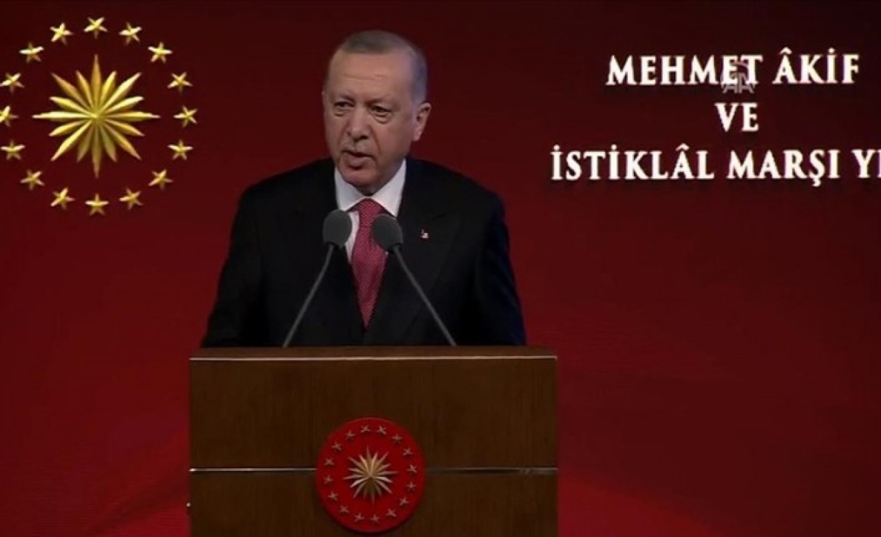 Cumhurbaşkanı Erdoğan'dan İstiklal Marşı'nın 100. Yılı programında önemli açıklamalar