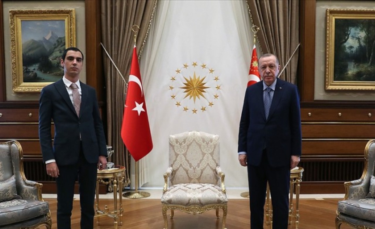 Cumhurbaşkanı Erdoğan,  Muhsin Yazıcıoğlu'nun oğlu Fatih Furkan Yazıcıoğlu'nu kabul etti