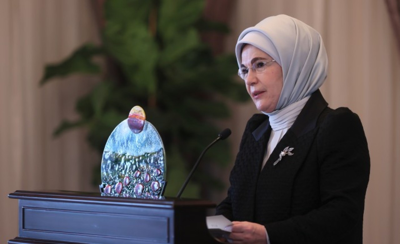 Emine Erdoğan'a,  BM'den Küresel Amaçlar Eylem Ödülü