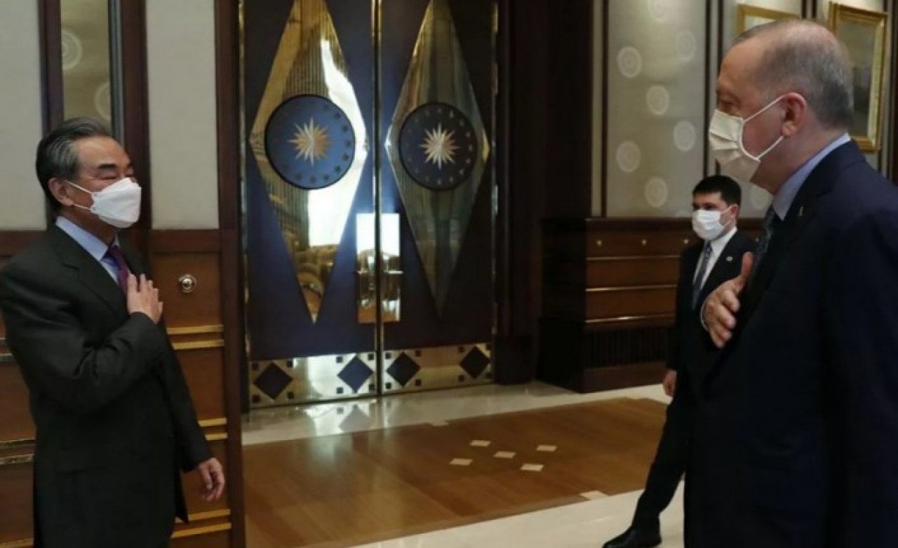 Erdoğan,  Çin Dışişleri Bakanı Wang Yi'yi kabul etti