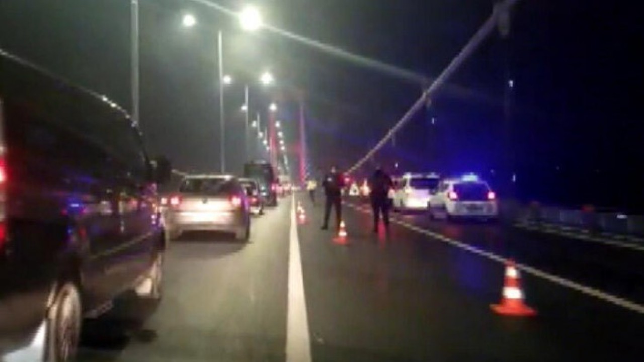 Kısıtlama biter bitmez 15 Temmuz Şehitler Köprüsü'nde intihar girişimi