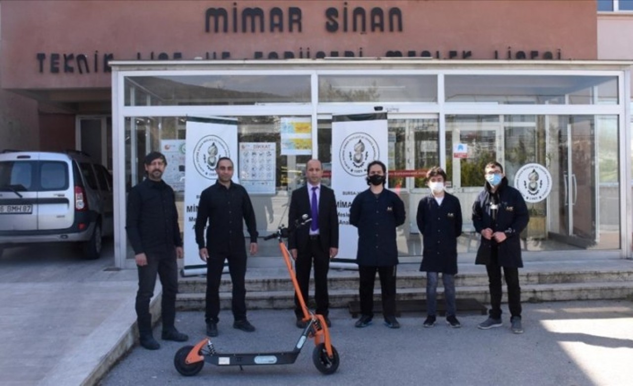 Bursa'da meslek lisesinde üretilen elektrikli scooter için siparişler gelmeye başladı