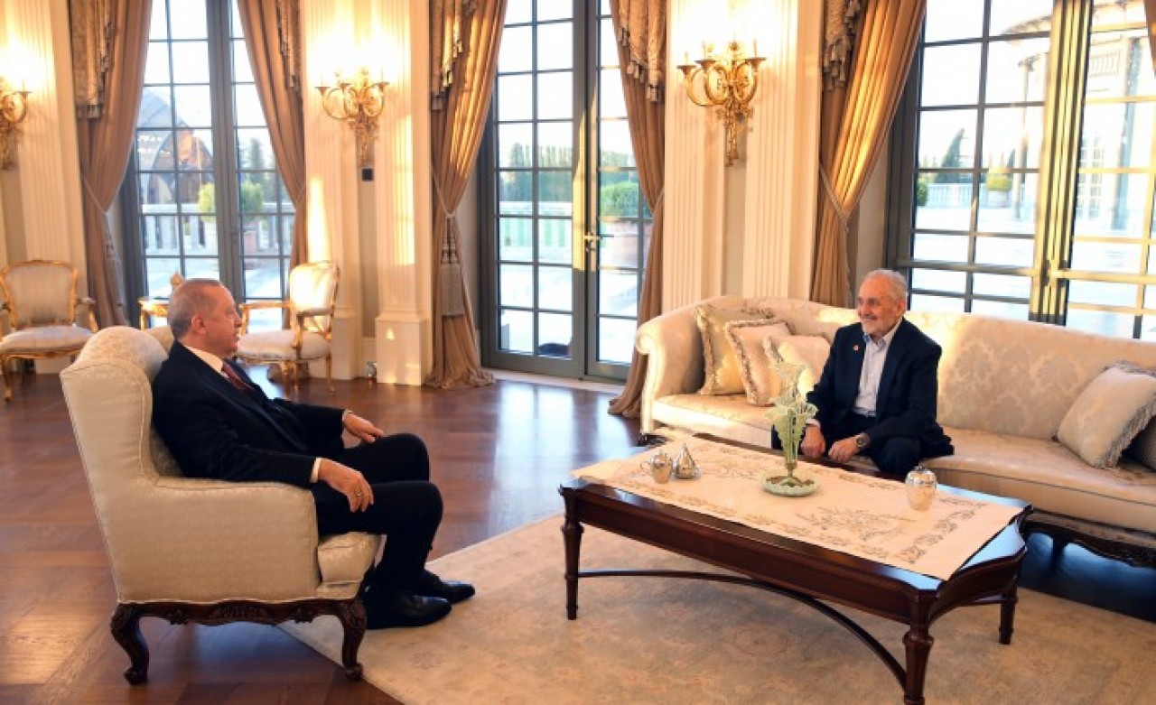 Cumhurbaşkanı Erdoğan,  Saadet Partisi Yüksek İstişare Kurulu Başkanı Asiltürk'ü kabul etti