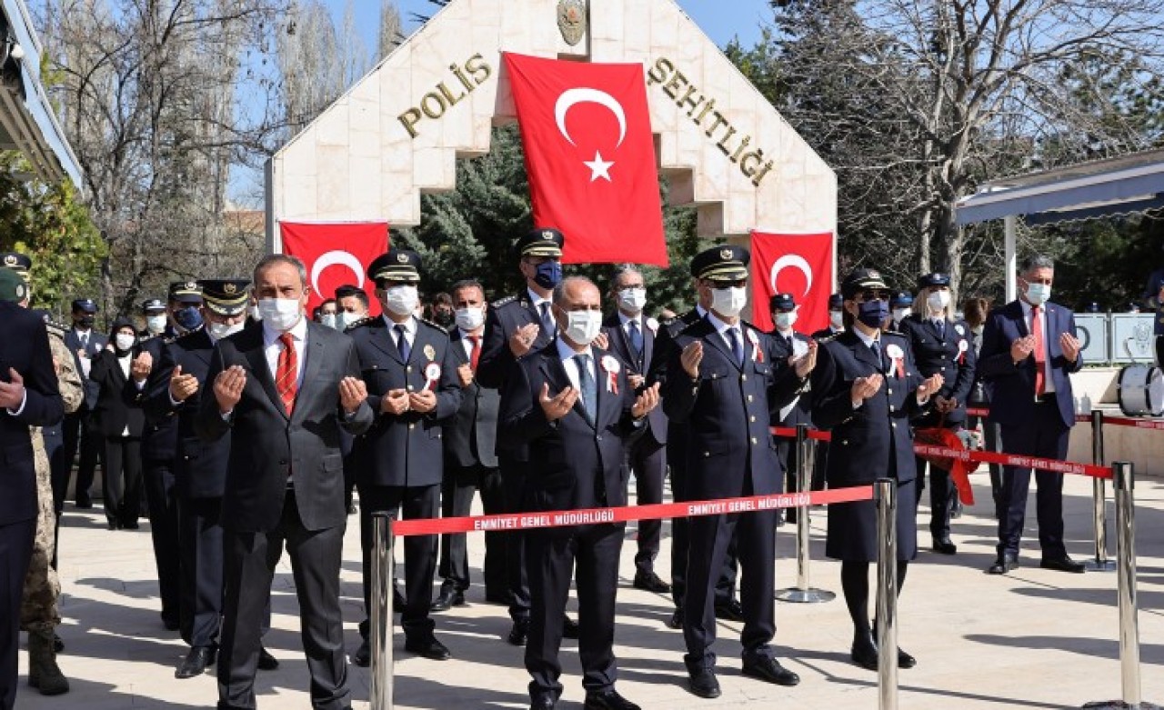 Türk Polis Teşkilatının 176. kuruluş yıl dönümünde şehitler unutulmadı