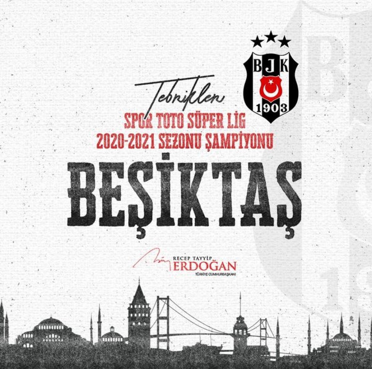 Cumhurbaşkanı Erdoğan'dan Beşiktaş açıklaması