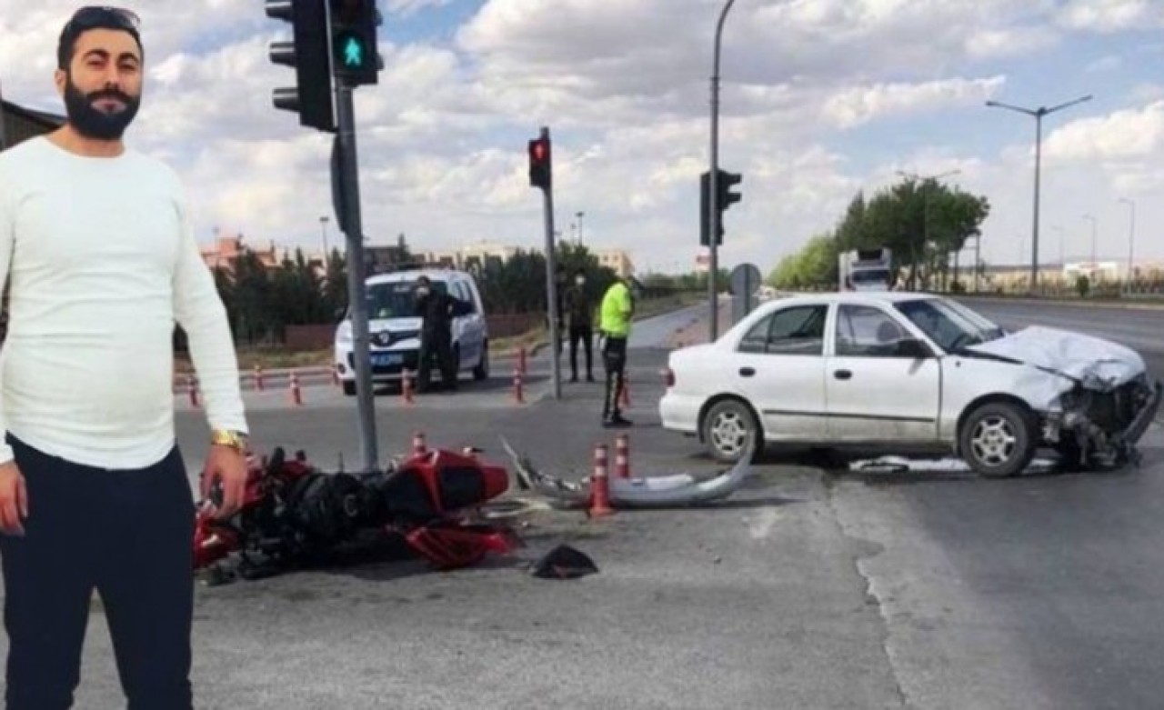 Konya'da motosikletiyle otomobile çarptı: Halil Binbirdağ öldü