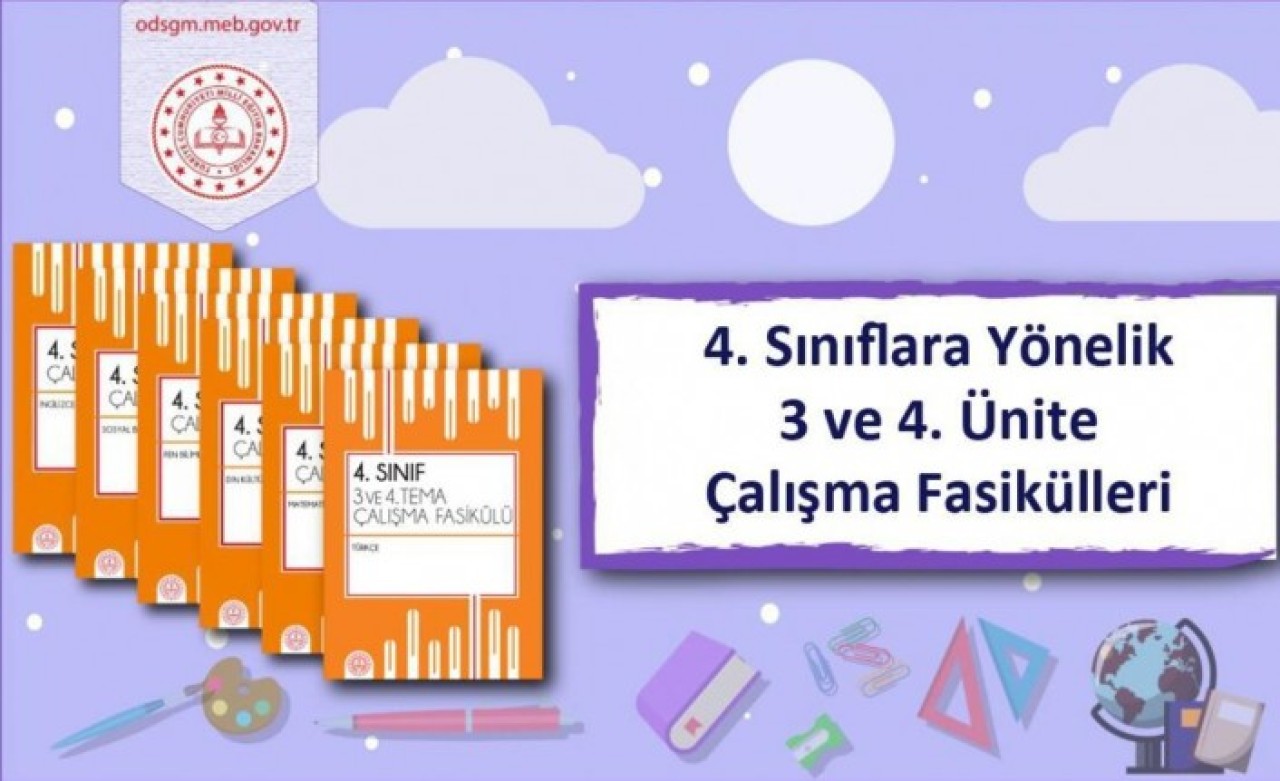 Milli Eğitim Bakanlığı'ndan 4. sınıflar için yardımcı fasiküller