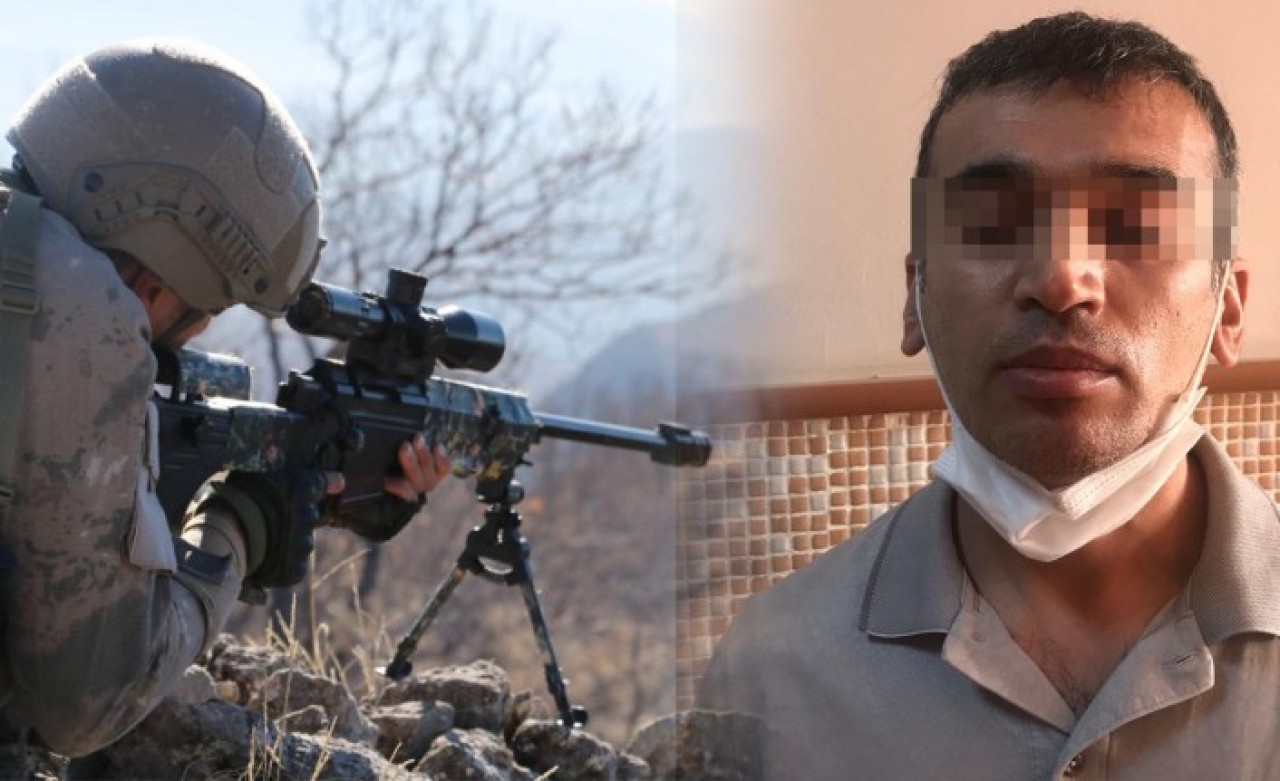 Yeşil kategorideki terörist teslim oldu