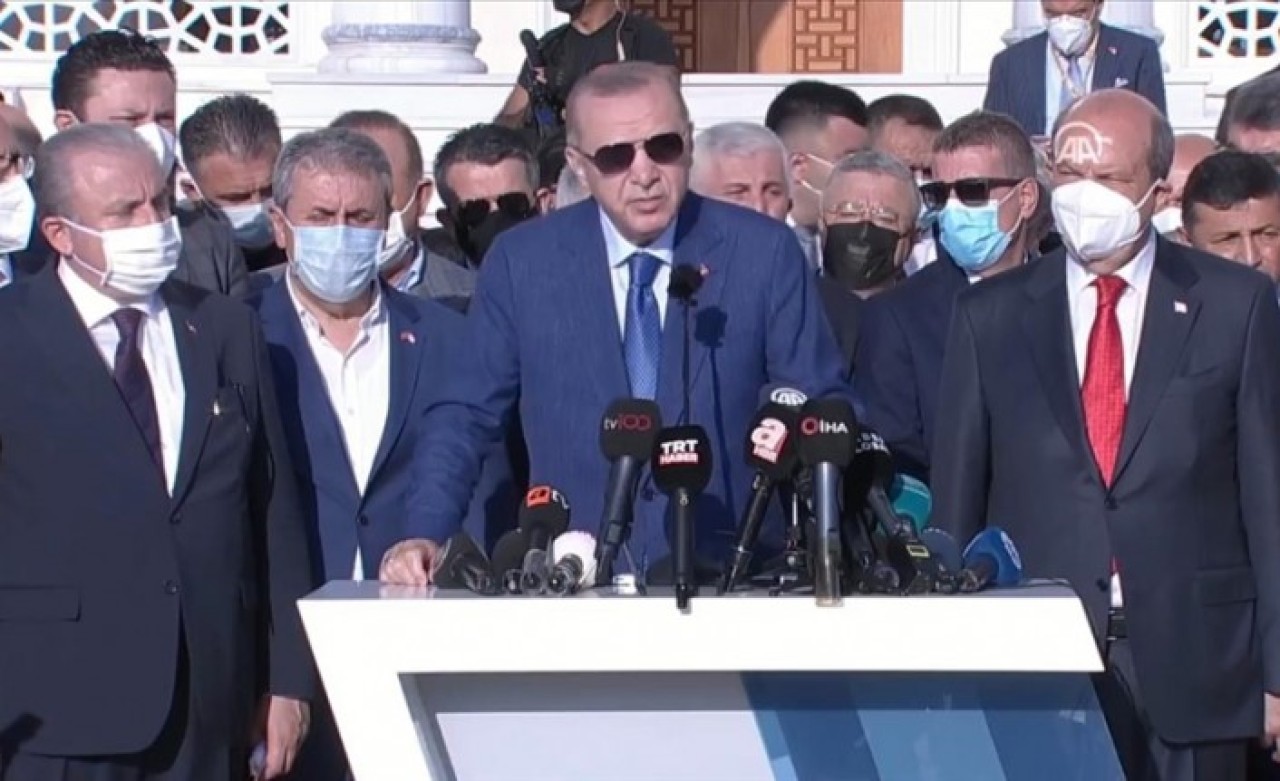 Cumhurbaşkanı Erdoğan'dan Lefkoşa'da bayram namazı sonrası flaş açıklamalar: NATO,  ABD,  Afganistan,  Taliban!