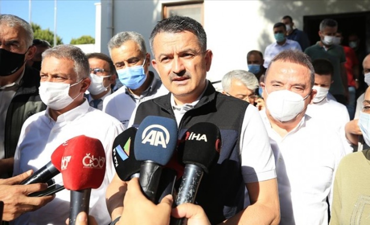 Manavgat'ta yangın: Bakan Bekir Pakdemirli'den flaş açıklamalar