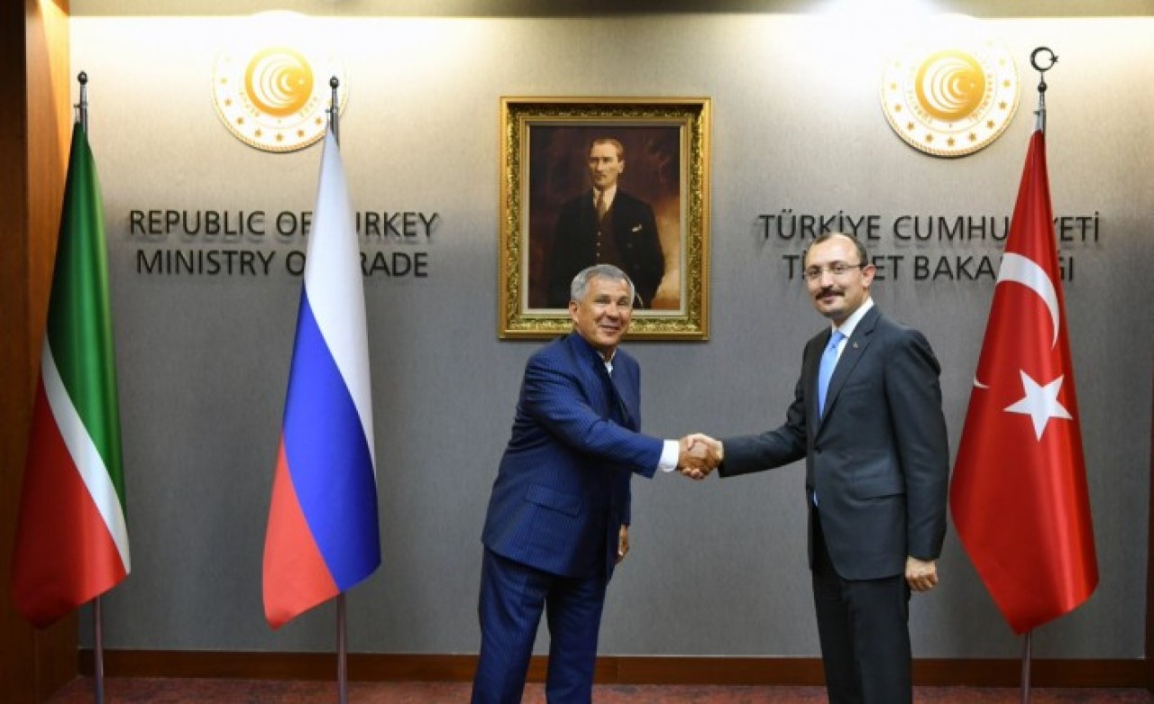 Tataristan Cumhurbaşkanı Minnihanov Bakan Muş'u kabul etti