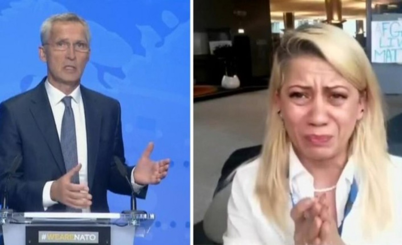 Afgan gazeteci canlı yayında NATO Genel Sekreteri'ne yalvardı