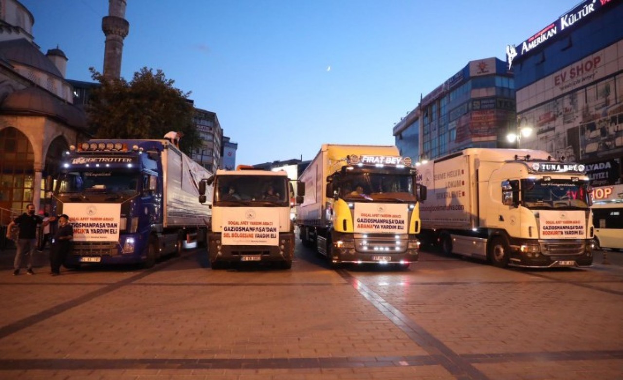 AK Parti İstanbul ilçe belediyelerinden selden etkilenen bölgelere destek