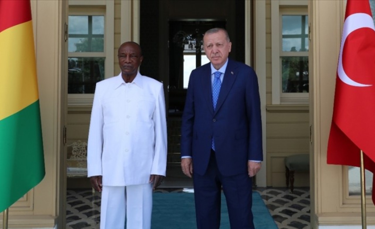 Cumhurbaşkanı Erdoğan,  Gine Cumhurbaşkanı Conde ile görüştü