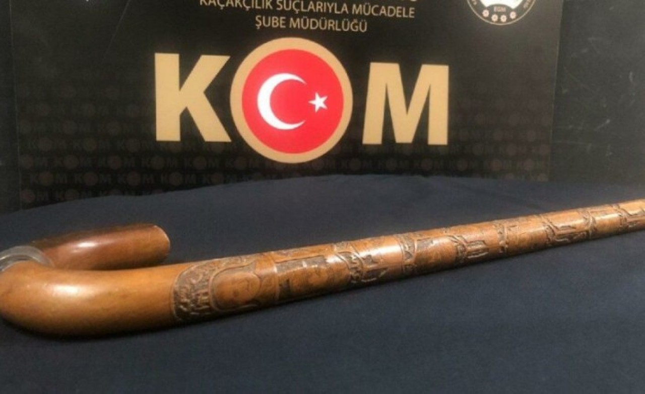 İstanbul Emniyeti,  Atatürk’e ait olduğu ve satılacağı iddia edilen bastona el koydu