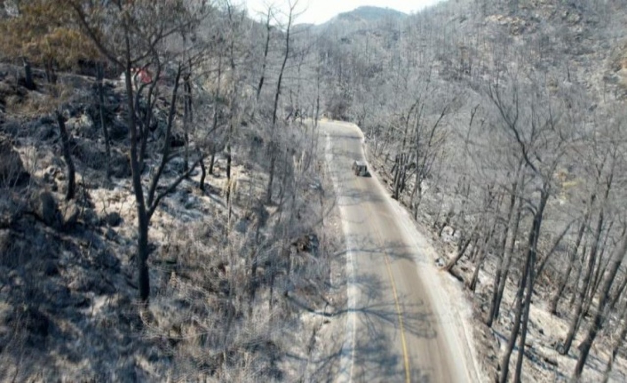 İşte yeni Marmaris! 5 gün önce yeşil bir cennet gibiydi,  şimdi kül ve duman
