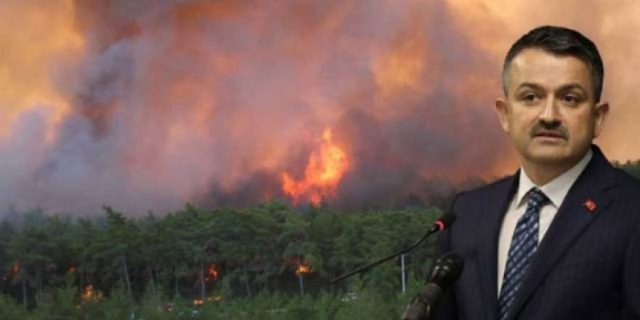 Muğla'da yangın bölgelerinde yangın uçakları neden görünmüyor? Bakan Pakdemirli'den flaş açıklama