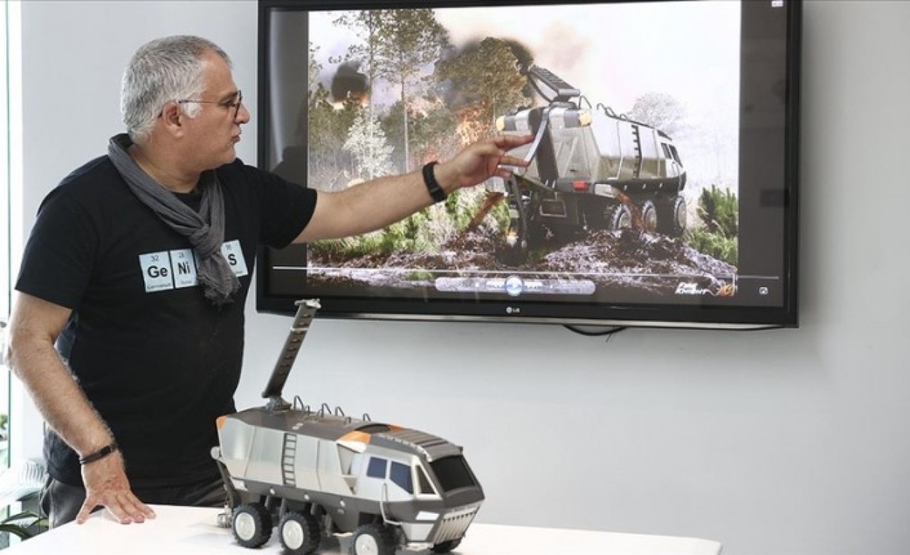 Orman yangınlarıyla 'kumlama yöntemi'yle mücadele edecek yerli araç üretime hazır