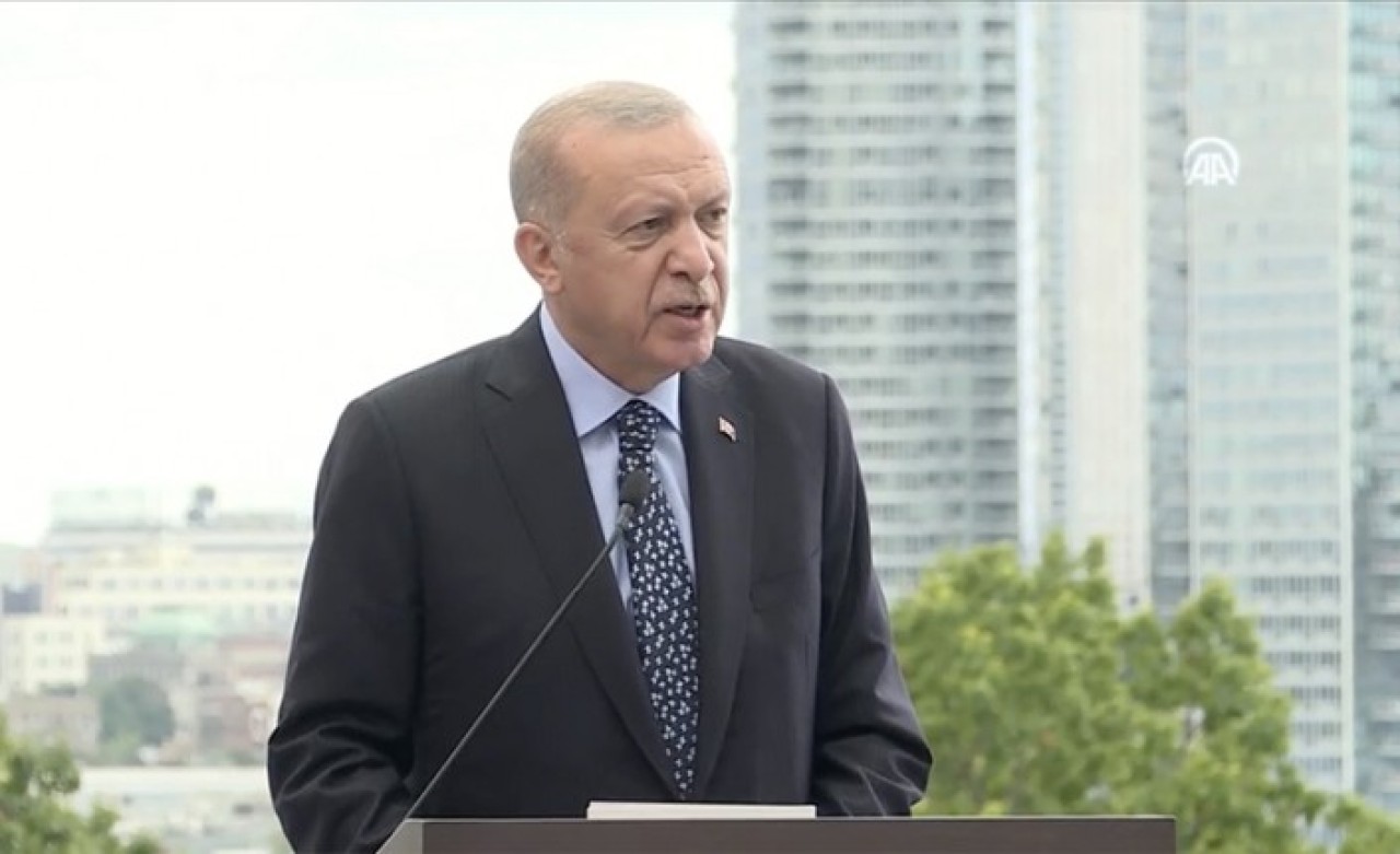 Cumhurbaşkanı Erdoğan'dan New York'taki Türkevi açılışında flaş açıklamalar: Dünyaya net mesajlar