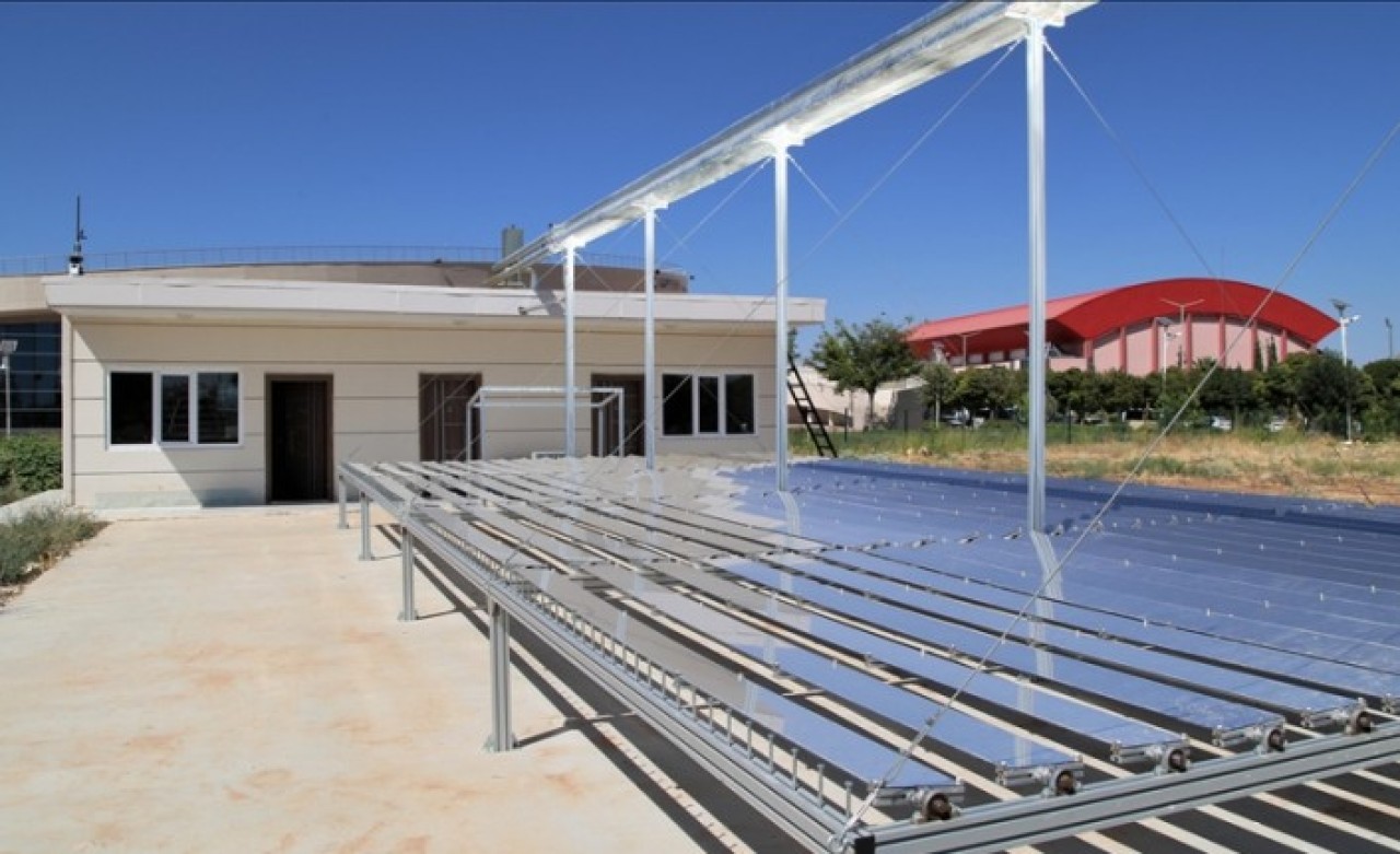 Harran Üniversitesinde 'yoğunlaştırılmış güneş kolektörü'