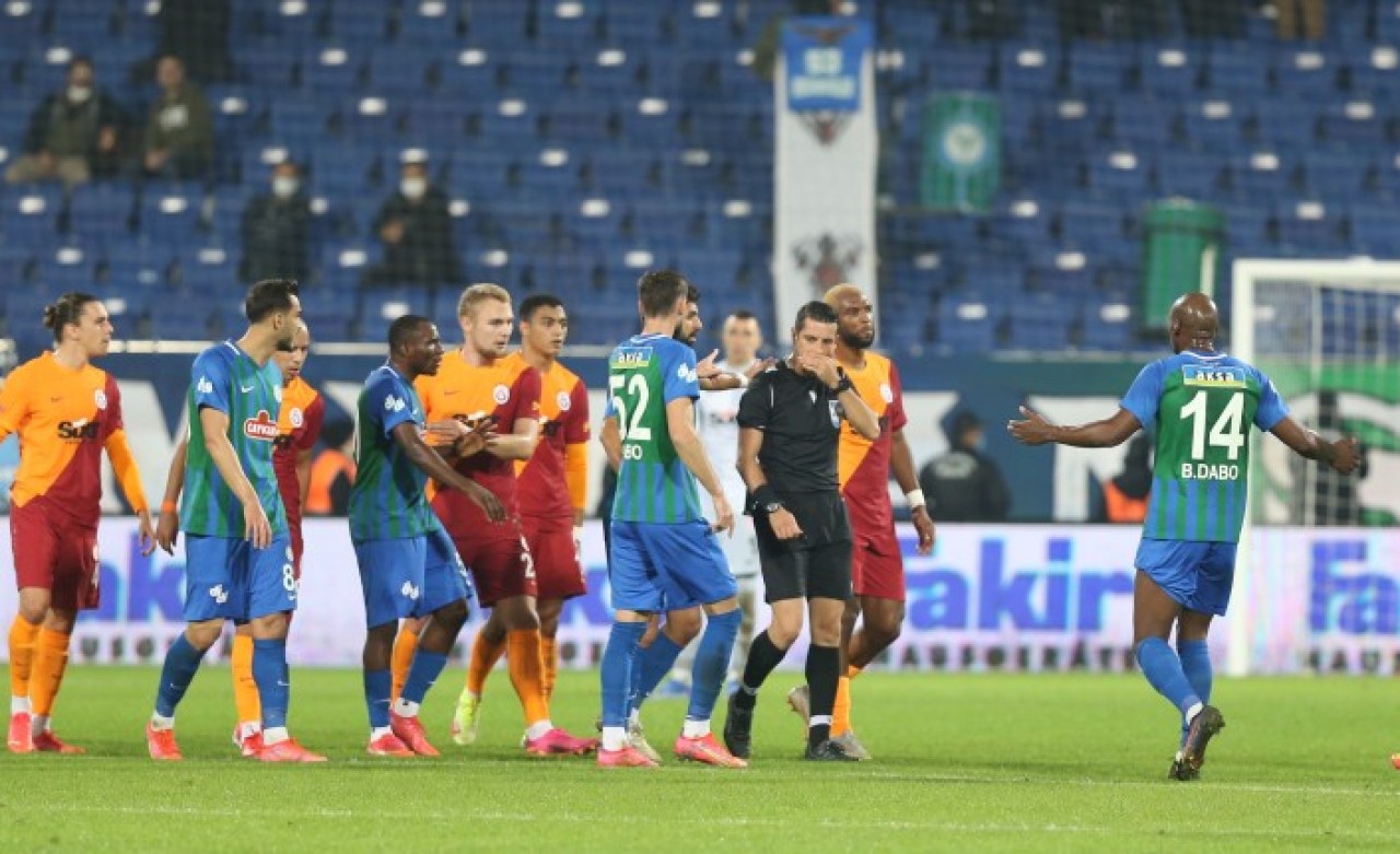 Çaykur Rizespor-Galatasaray: 101 dakikalık maçta kıyamet koptu!