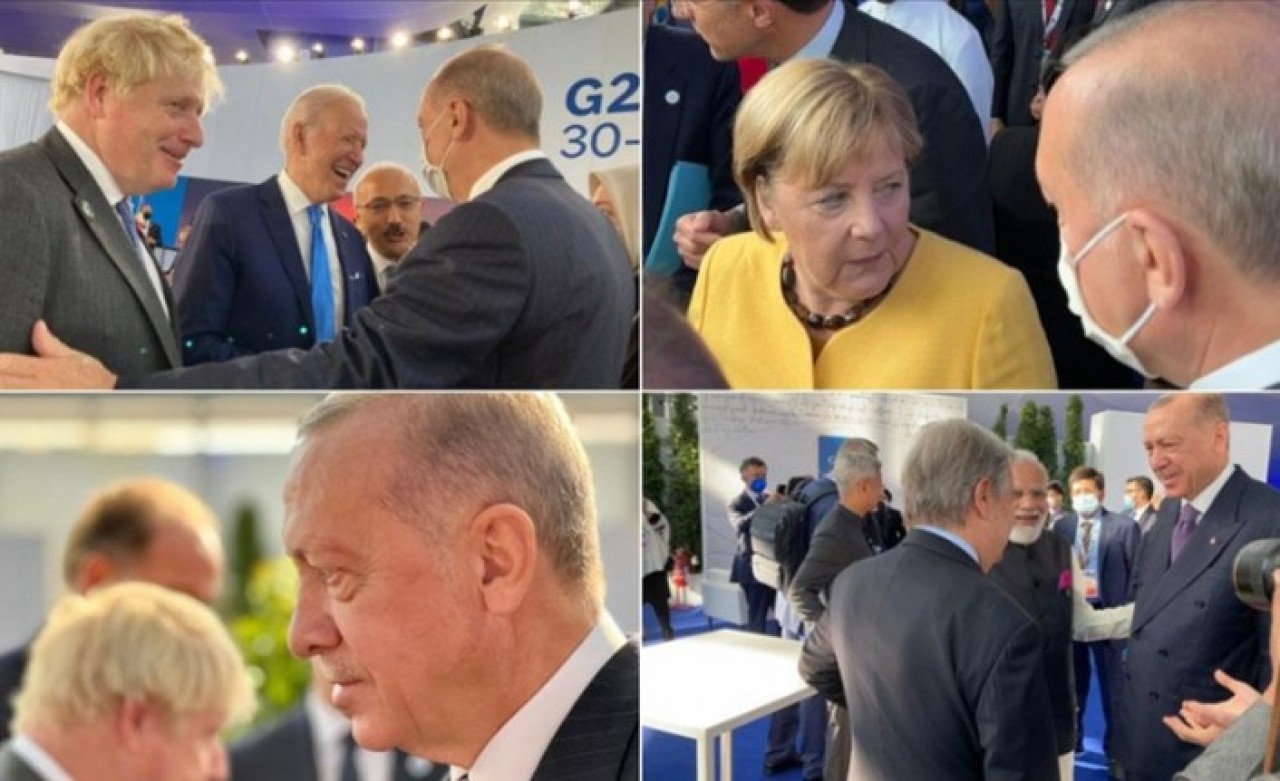 Cumhurbaşkanı Erdoğan'dan Roma'da kritik görüşmeler