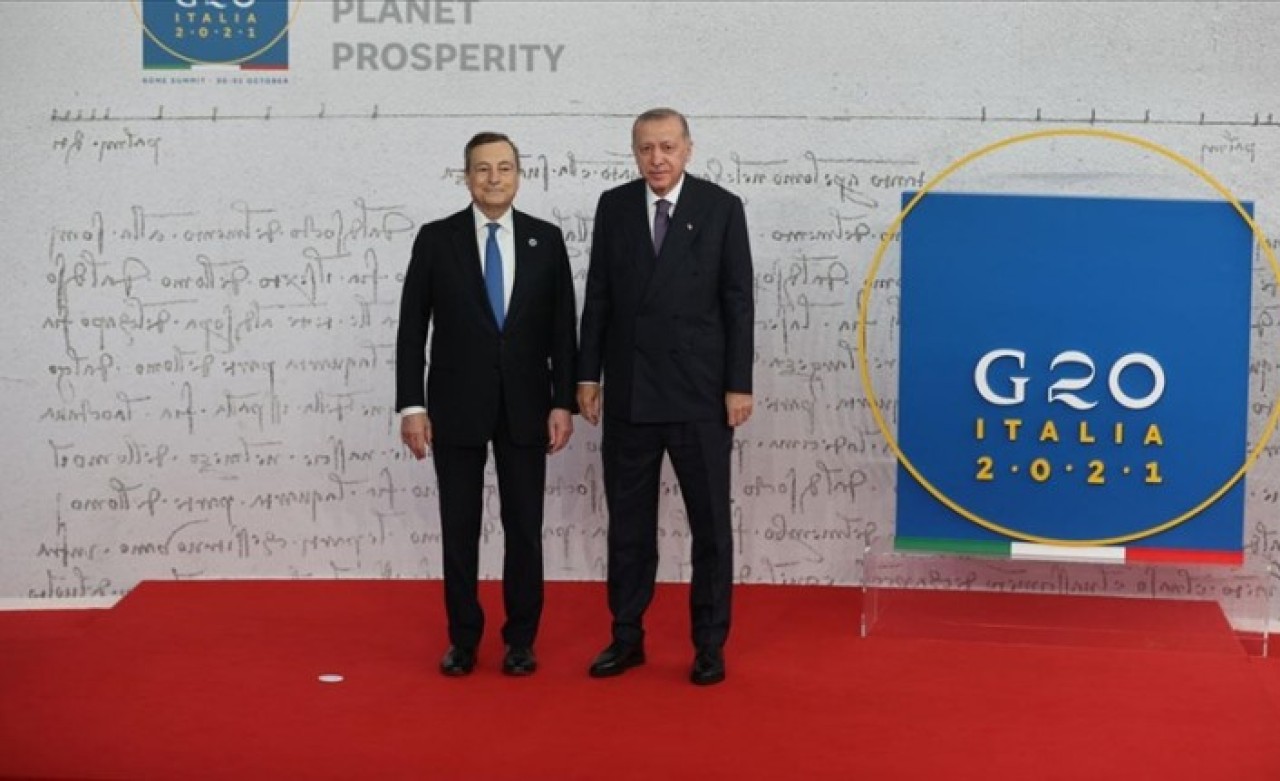 G20 Liderler Zirvesi Roma'da başladı: Draghi,  Erdoğan'ı böyle karşıladı