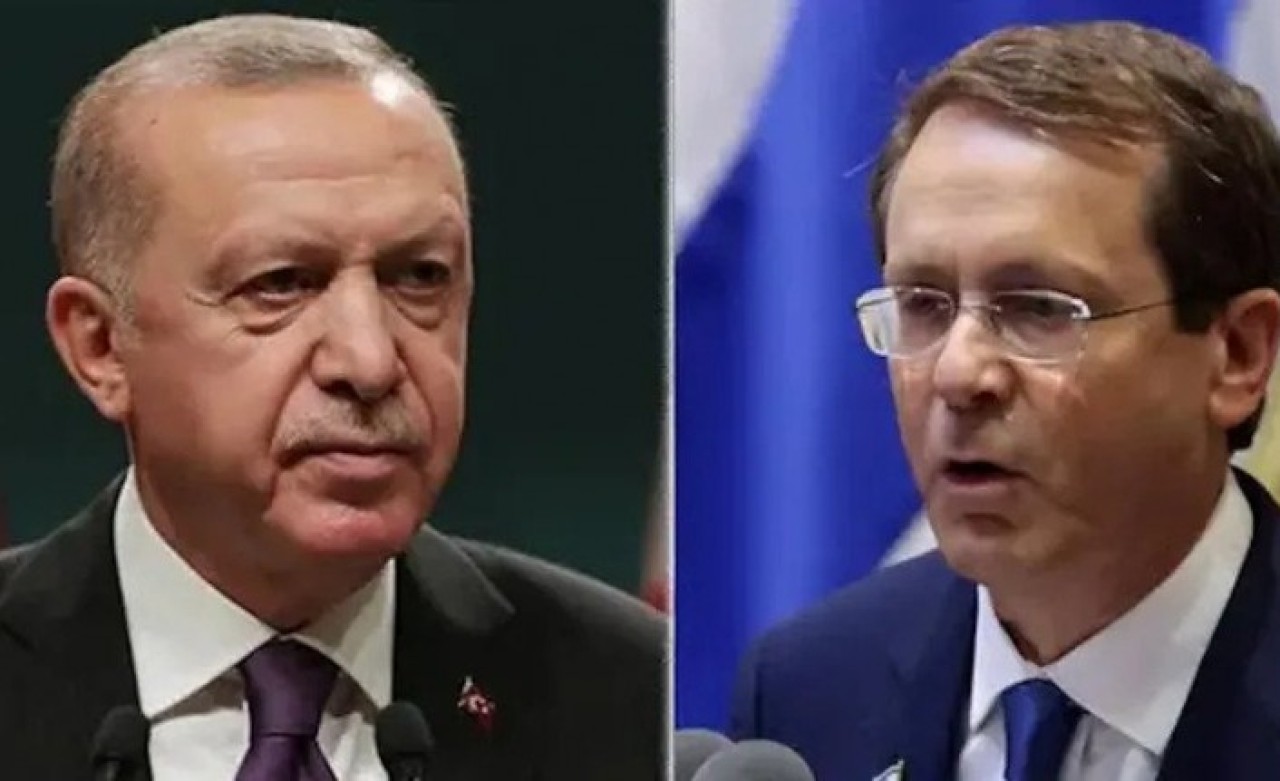 Cumhurbaşkanı Erdoğan,  İsrail Cumhurbaşkanı Herzog ile telefonda görüştü
