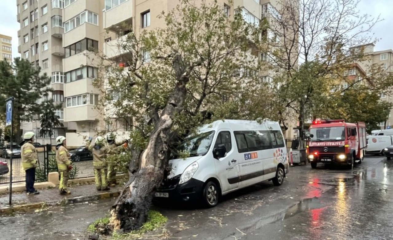 Gemiler battı,  ağaçlar devrildi,  çatılar uçtu: İstanbul'da fırtınanın biteceği saat açıklandı