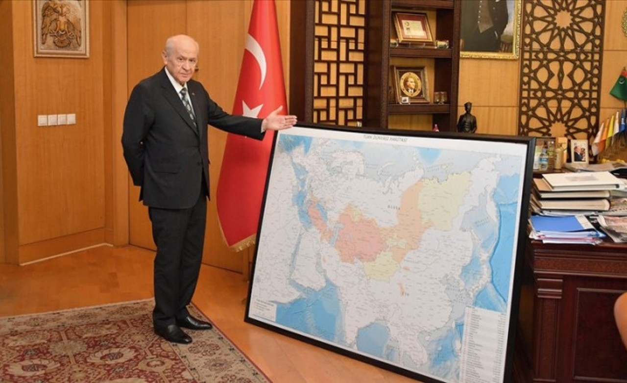 İşte Türk dünyası haritası: Devlet Bahçeli tebrik etti