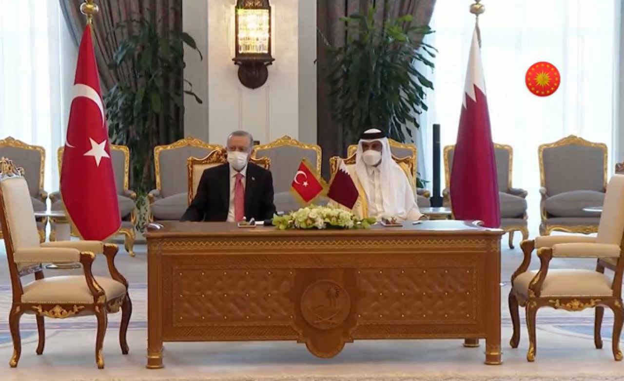 Cumhurbaşkanı Erdoğan Katar'da: 15 anlaşma imzalandı