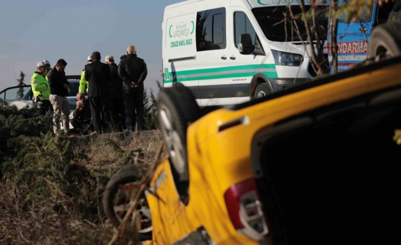 Gaziantep'te devrilen taksinin sürücüsü Adem Tancan öldü