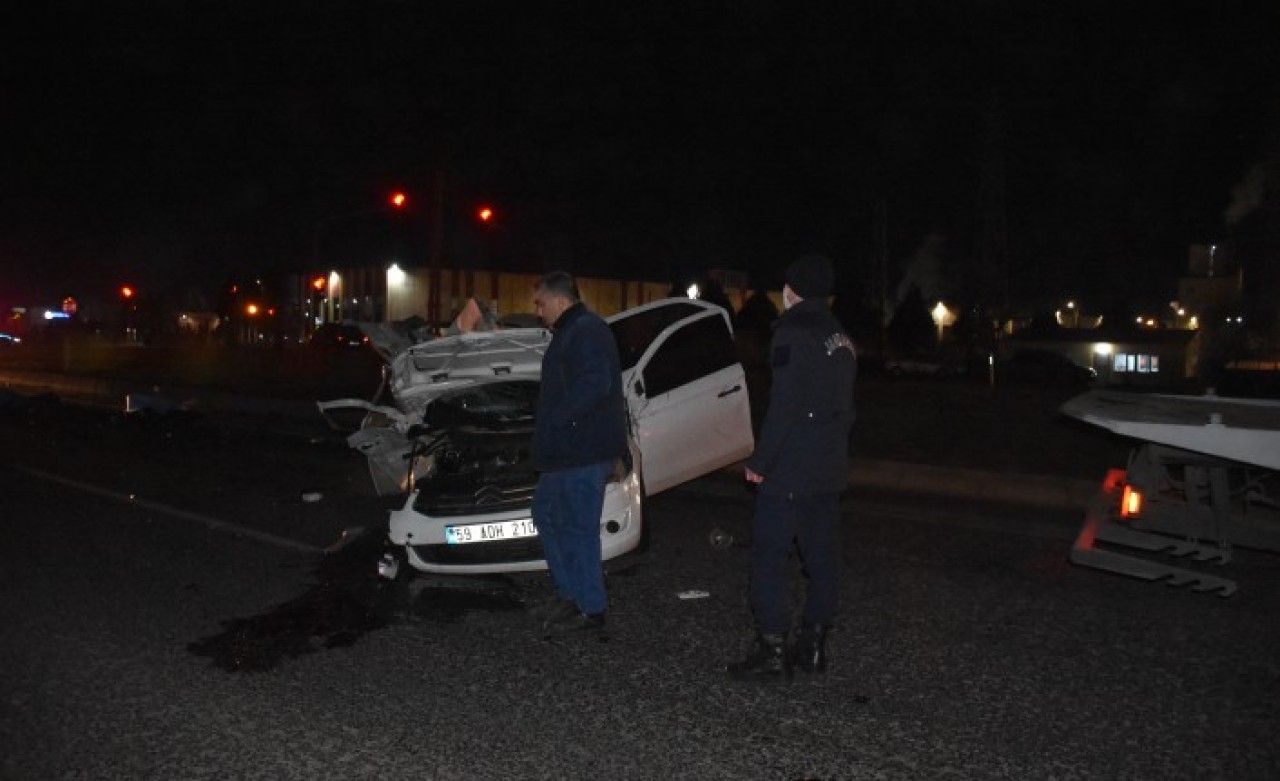 Tekirdağ'da kaza: Mehmet Şerbetçi ve Satılmış Gültekin öldü