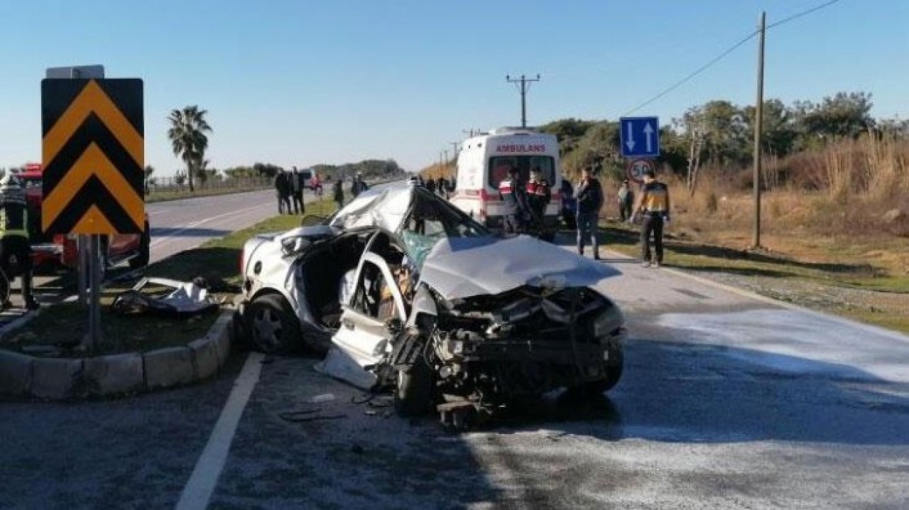 Manavgat'da korkunç kaza: Süleyman Manuş ve Sevda Manuş öldü